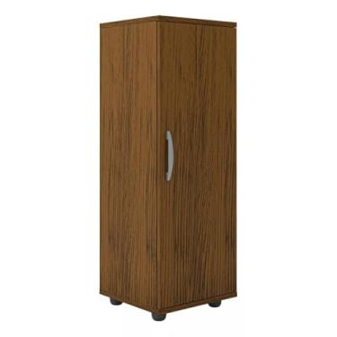 Imagem de Armário Multiuso com Pé | 1 Porta e 3 Prateleiras para Cozinha, Lavanderia e Sapateira (Freijó)