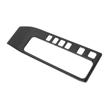 Imagem de TUCKBOLD Capa de acabamento do painel de mudança de marchas de controle central para Nissan Sentra 2020-2025 Painel de controle de mudança de marchas adesivo preto acabamento de meio pacote