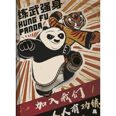 Imagem de Caderno Brochura Costurado Animativa, 80 folhas, Capa Dura, Dreamworks Pacote com 5