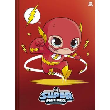 Imagem de Caderno Brochura Animativa, Capa dura, 80 folhas, DC Super Friends, Pacote com 5 unidades