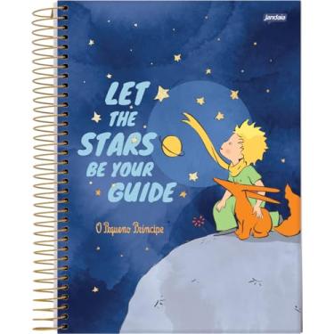 Imagem de Jandaia - Caderno Espiral Universitário CD 1 Matéria 96 Fls O Pequeno Príncipe Azul 2026 FSC