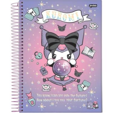 Imagem de Jandaia - Caderno Espiral Universitário CD 10 Matérias 160 Fls Kuromi Bola Cristal FSC