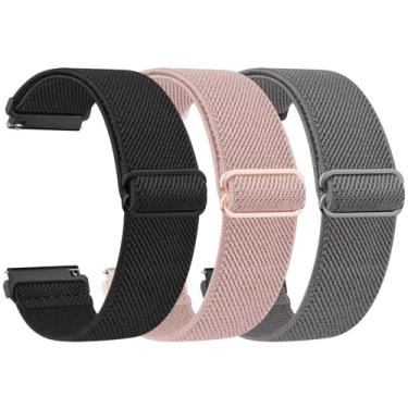 Imagem de Mugust Pulseiras ajustáveis para relógio inteligente Fitvii HM57/MorePro HM57, pulseira de nylon elástico para relógio inteligente Fitvii/MorePro HM57