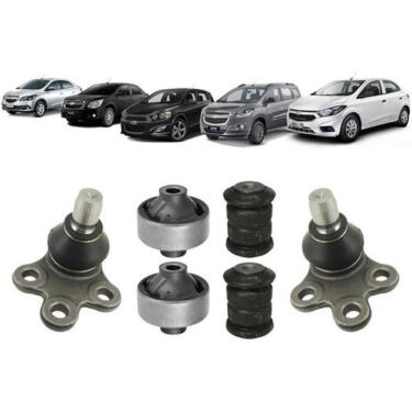 Imagem de Kit 2 Pivô 4 Bucha Balança Dianteira Onix Prisma Spin Cobalt