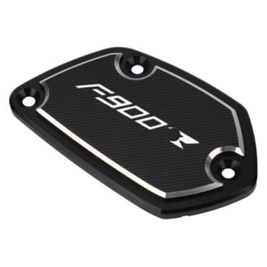 Imagem de Compatível com F 900XR F900XR F900 XR F 900 XR F900R 2020-2023 2022 Tampa do reservatório de freio dianteiro da motocicleta Tampa do reservatório de óleo CNC (F900R Preto)