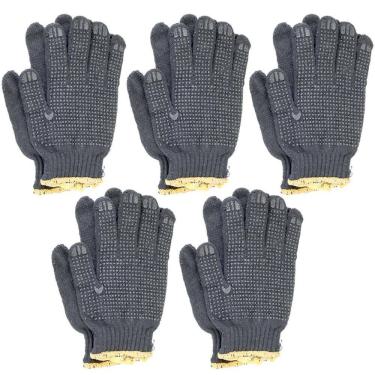 Imagem de Luva Pano Tricotada Malha Pigmentada Preta Par Epi Com 5 Un