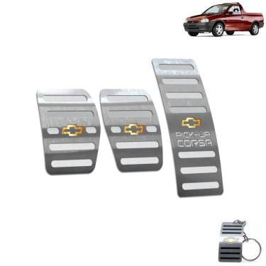 Imagem de Pedaleira Chevrolet Pick-Up Corsa Todos Os Modelos Aço Inox