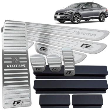 Imagem de Descanso Pedaleira Manual Soleira Prata AR Virtus R-Line