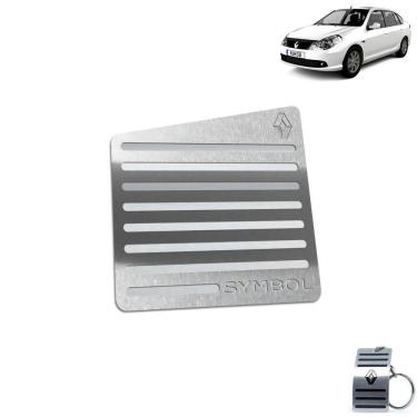 Imagem de Descanso De Pé Aço Inox Renault Symbol 2009 a 2013 Prata