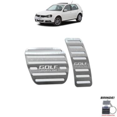 Imagem de Pedaleira Automático Aço Inox Golf Sportline Até 2014 Prata