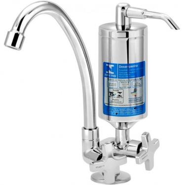 Imagem de Torneira com Filtro para Cozinha ABS Alfa 1/4 de  Volta C34 Cromada de Mesa  - VTF330CWB - ESTEVES