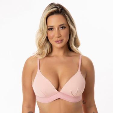 Imagem de Sutiã Bojo Soft Microfibra Super Macio Sem Aro Elástico Anatômico Ling
