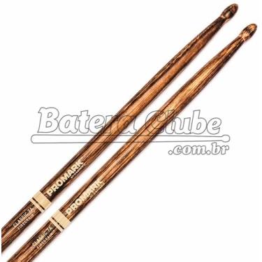 Imagem de Baqueta Promark FireGrain Classic 7A em Hickory sob Exposição às Chamas Muito Durável 036584