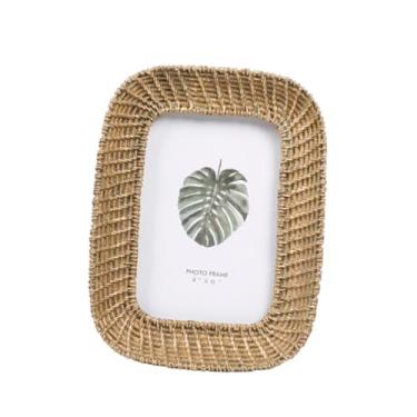 Imagem de IEUDNS Porta-retratos para exposição de fotos, porta-retratos de mesa para entrada, prateleira para sala de estar, Retângulo Grande