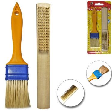 Imagem de Trincha para pintura cabo plastico boutique suit amarelo 1,5'' 35mm co
