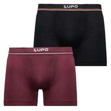 Imagem de Kit 2 Und Cueca Boxer Adulto Sem Costura Lupo Microfibra Alta Qualidad