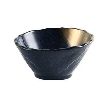 Imagem de WYUYIWH Tigela de cerâmica tigela de arroz tigela de salada tigela de ramen tigela de sopa tigela grande boca oblíqua utensílios domésticos (cor: 2)