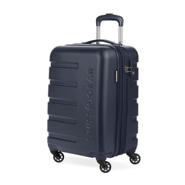 Imagem de SwissGear 7366 Mala expansível rígida com rodas giratórias, azul-marinho, 48 cm, Azul marino, Carry-On 19-Inch, Mala expansível 7366 Hardside com rodas giratórias