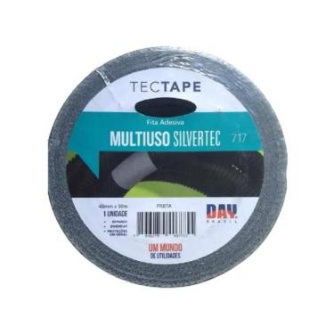 Imagem de Fita Tecido Adesiva Multiuso Silver Tape Preta 48Mm X 30 Mt