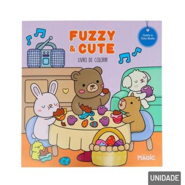 Imagem de Livro de Colorir Fuzzy e Cute 24 Páginas - Tudo em Caixa
