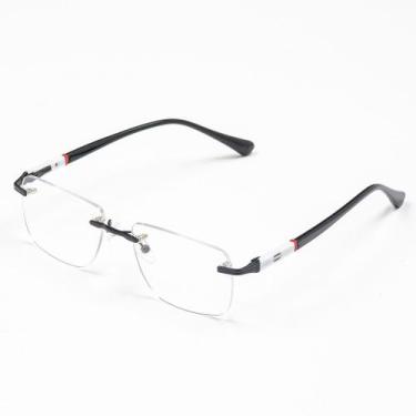 Imagem de Armação Óculos Receituário Grau Masculino Metal Balgriff  Rafa Óculos 