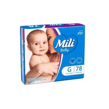 Imagem de Fralda Infantil Mili Baby G 78 Unidades - Mili