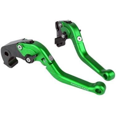 Imagem de Manete Esportivo Dobrável Kawasaki Zx6r 636 Zx10r Z1000 - Stark Race, 