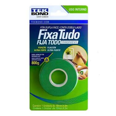 Imagem de Fita Dupla Face Acrílica Tekbond 19MMX2M Fixa Tudo
