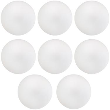 Imagem de Kit 08 Assentos Redondo Banqueta Cadeira Estofados Poltronas H02 Corino Branco 35 cm - Lyam Decor