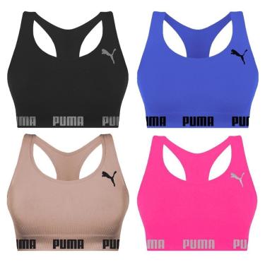 Imagem de Kit 4 Tops Puma Nadador Sem Costura Feminino