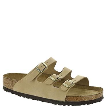 Imagem de Birkenstock Sandálias Femininas Florida, Sandcastle Nubuck, 10-10.5
