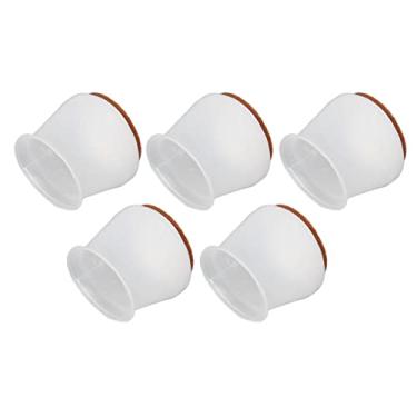 Imagem de Phefop Capas para Pernas de Cadeiras, Protetores de Piso de Silicone para Redução de Ruído e Prevenção de Arranhões Com Almofadas Inferiores de Feltro para Cadeiras de Escritório e de Casa (32