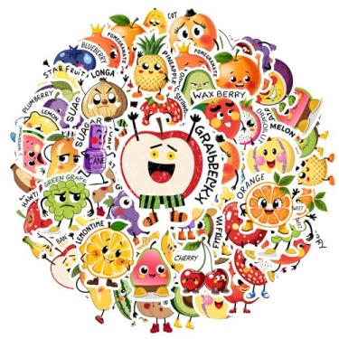 Imagem de 35 peças de personagens de frutas, frutas fofas, adesivos engraçados, adesivos, brinquedo, peculiar, PVC, para celular, guitarra, notebook, mala, copo faça você mesmo, telefone, laptop, scrapbook