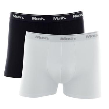 Imagem de Kit 2 Cuecas Boxer Branco e Preto GG