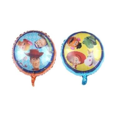 Imagem de Balão De Alumínio Toy Story Buzz Lightyear Woody Para Meninos, Balão D