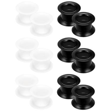 Imagem de Cisyozi 6G - 50 mm de espessura de silicone para orelhas, alargadores, alargadores, alargadores, alargadores de orelha com alargador duplo, calibre de carne, kit de calibres de orelha para mulheres e