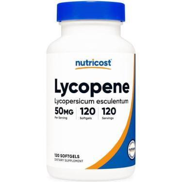 Imagem de Lycopene Licopeno 50mg 120 Softgels Nutricost