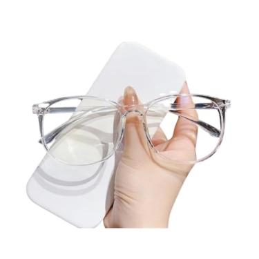 Imagem de Óculos Anti Luz Azul Transparente Unissex com Lentes Filtro Protetor – Ideal para Computador, Celular e Tablet | Reduz Fadiga Ocular, Dores de Cabeça e Melhora o Sono | Confortável e Leve