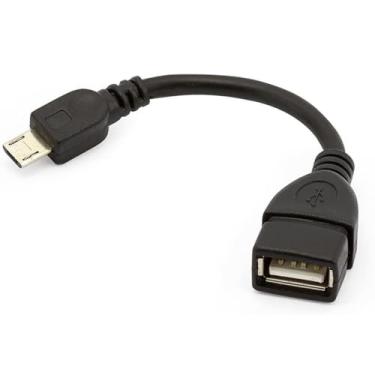 Imagem de Cabo Adaptador OTG Micro USB (V8) para USB 2.0/3.0 - Conecte Pendrive, Mouse, Teclado ao Celular Android/Tablet