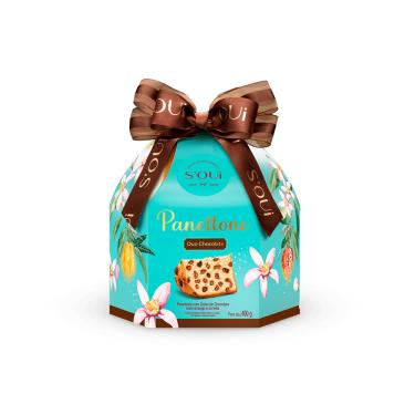 Imagem de PANETTONE DUPLO GOTAS DE CHOCOLATE 400G SOUI