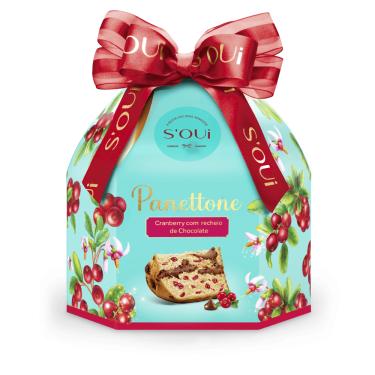 Imagem de PANETTONE CRANBERRY COM RECHEIO DE CHOCOLATE 500G SOUi