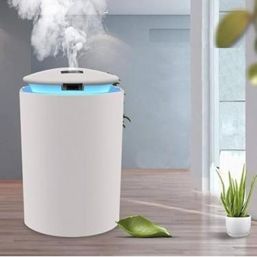 Imagem de Umidificador Portátil com LED e USB – Difusor de Aromas Silencioso para Casa, Escritório e Carro (Branco)