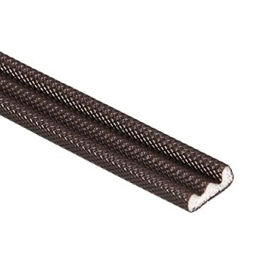 Imagem de Tira de vedação de janela de espuma autoadesiva de 3,8 m x 0,9 cm, à prova de som, espuma flexível para porta e janela, marrom