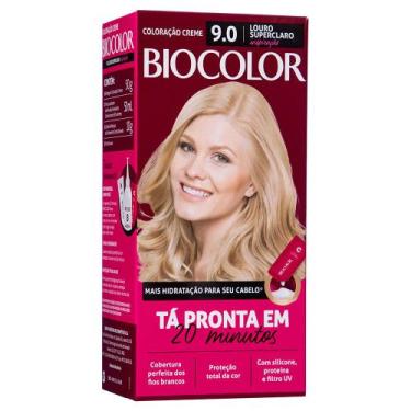 Imagem de Mini Kit Tintura Creme Biocolor Louro Super Claro 9.0