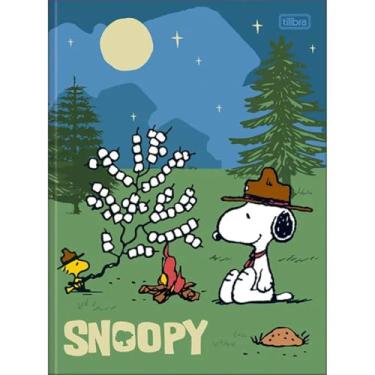 Imagem de Caderno Snoopy TILIBRA Universitário BROCHURA - 80 Folhas (Fogueira)