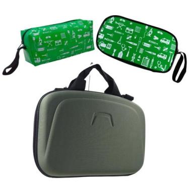 Imagem de Kit Maleta Bolsa Estagio Saude Case Aparelho Esteto - Love Saude, Verd