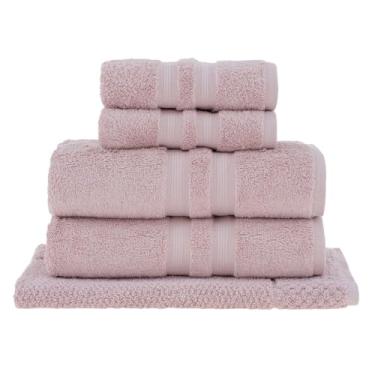 Imagem de Jogo de Toalhas Buddemeyer Algodão Egípcio Banho Rosa 5 peças