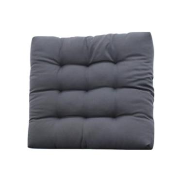 Imagem de Almofada para Cadeira Assento Futton Poltrona 60x60cm Decorativa(CINZA CHUMBO)