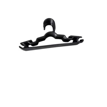 Imagem de Kit Cabide Infantil Para Roupas 50 unidades (Preto), Cabide Antideslizante Reforçado Multiuso, Contém Porta Lenço, Vestidos, Cabides para Calças, Casaco, Camisetas, Bermudas