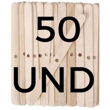 Imagem de Kit 50 Unidades Centralizador de Pavio de Madeira com Furo Velas Artesanais